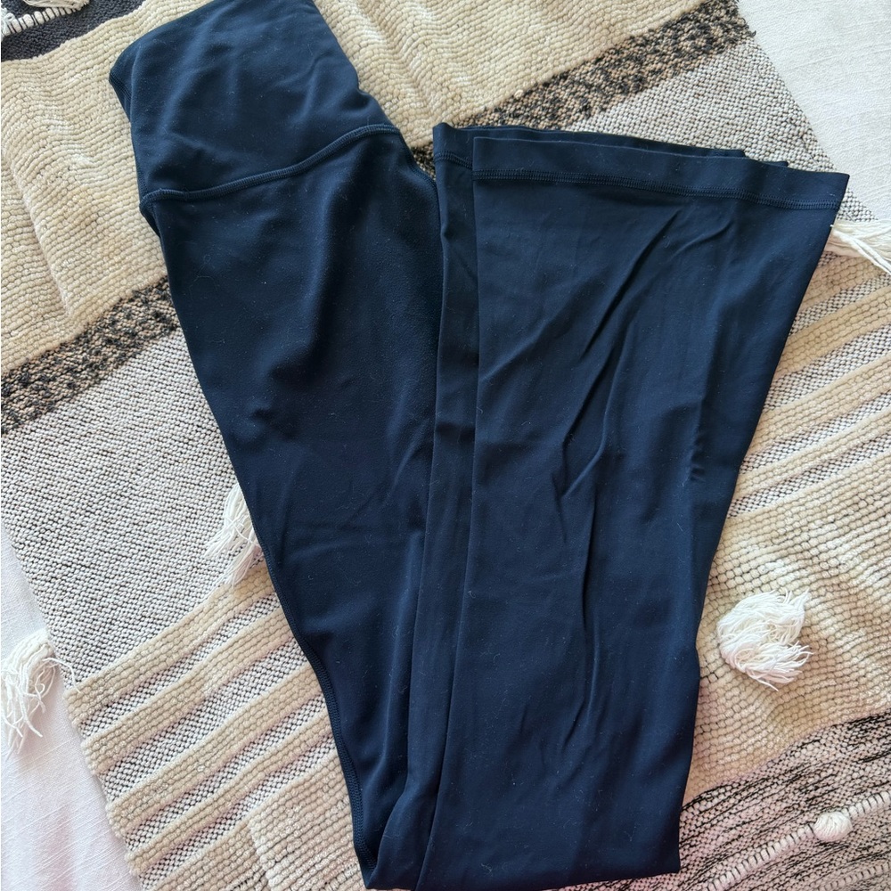 lululemon navy mini flares